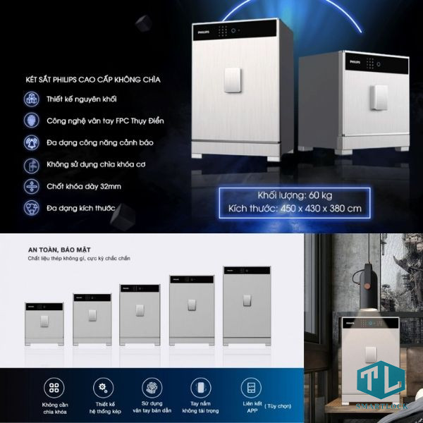 Két sắt thông minh Philips SBX701-7B0 131kg