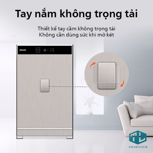 Két Sắt Thông Minh Philips SBX701-8B0 150kg 21 Két sắt thông minh Philips SBX701-8B0 là mẫu két sắt cao cấp trọng lượng 150kg