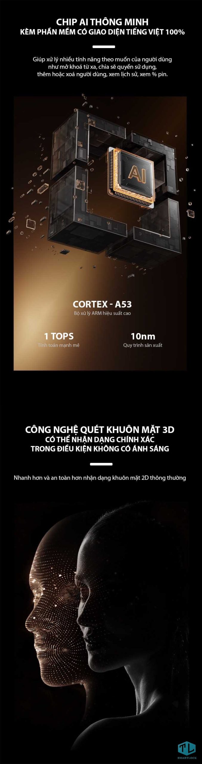 Khóa Thông Minh Laffer FD06 Nhận Diện Gương Mặt 3D, Tích Hợp Camera 10 Khóa Thông Minh Laffer FD06 Nhận Diện Gương Mặt 3D, Tích Hợp Camera