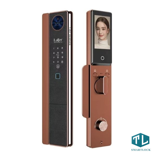 Khóa vân tay cửa gỗ Laffer FD08 CNC 2026 nhận diện khuôn mặt 3D