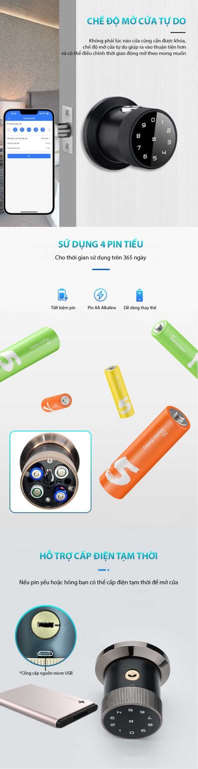 Khóa Vân Tay Cửa Gỗ Laffer B12 13 Khoa van tay cua go Laffer B12 5 396x1536 1