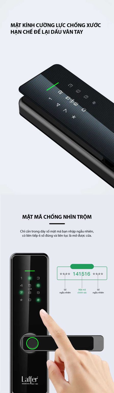 Khoa van tay cua go Laffer LX03 3