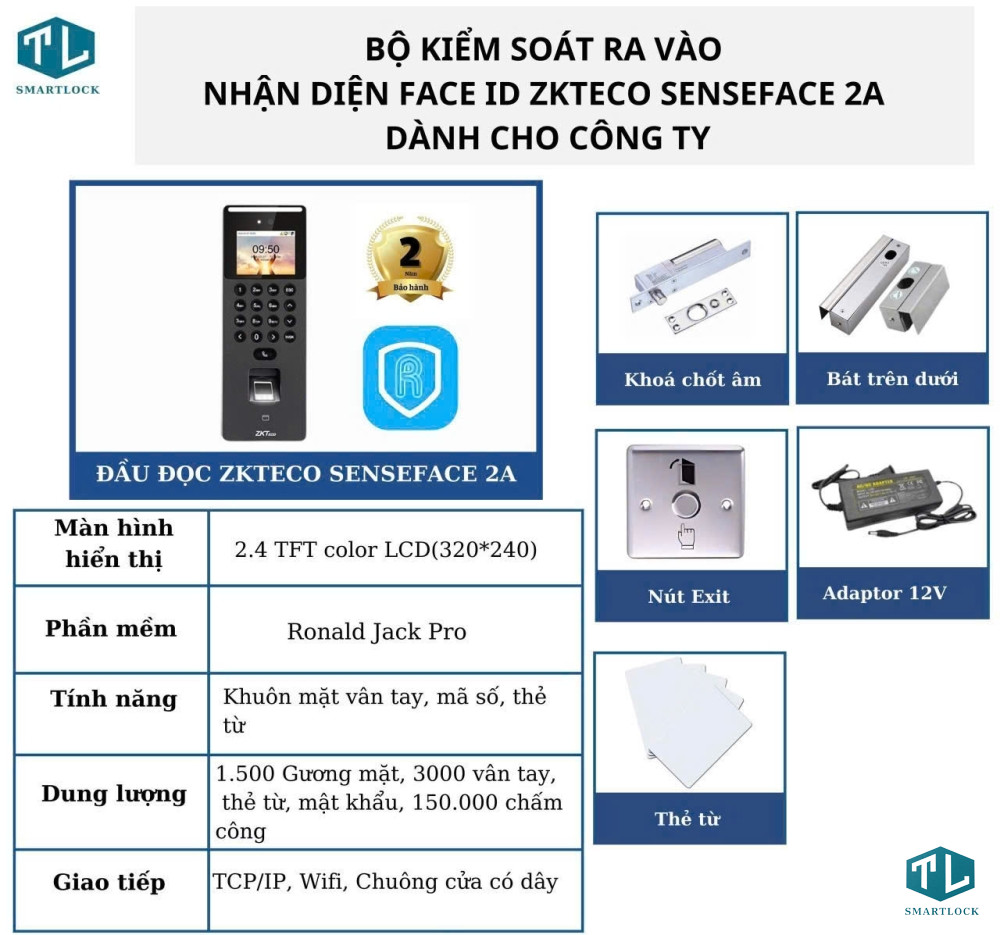 BỘ CHẤM CÔNG KIỂM SOÁT RA VÀO DÀNH CHO CỬA KÍNH