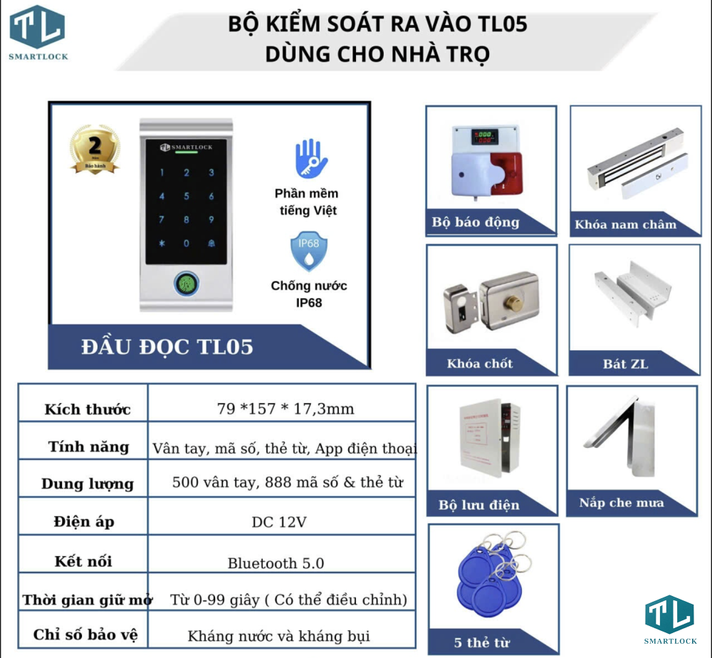 BỘ KIỂM SOÁT RA VÀO DÀNH CHO NHÀ TRỌ
