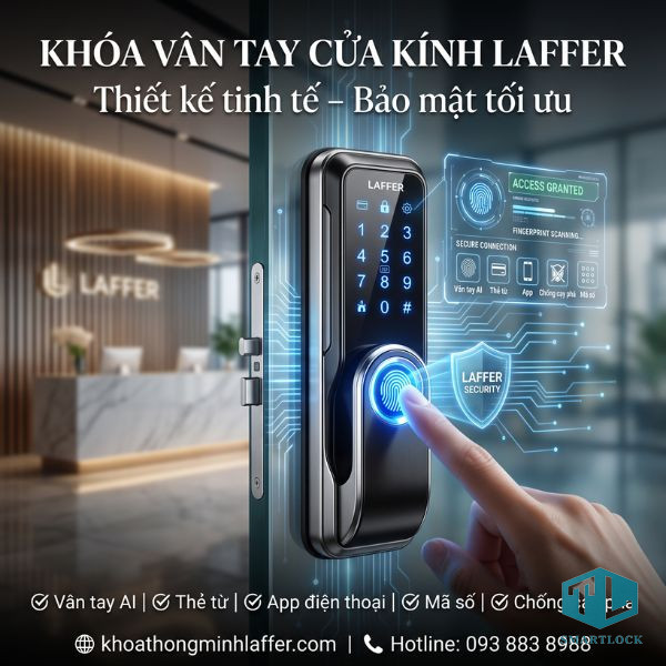 Hướng dẫn sử dụng khóa vân tay Laffer 2 Hướng dẫn sử dụng khóa vân tay Laffer cửa kính
