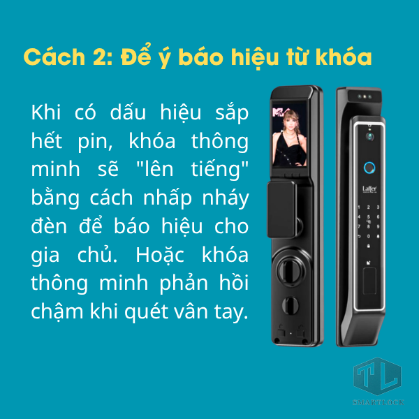 Kiểm tra pin khóa cửa thông minh