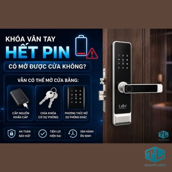 Khóa Vân Tay Hết Pin Có Mở Được Không? 5 Cách Xử Lý Nhanh