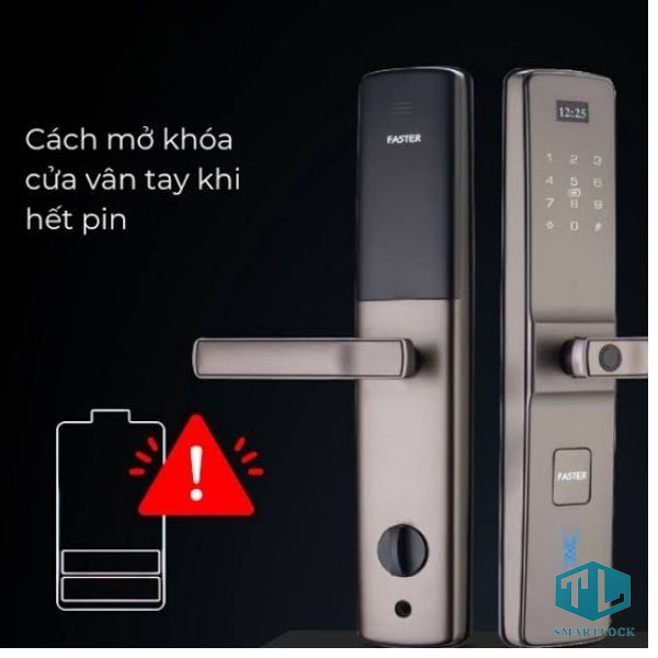 Khóa Vân Tay Hết Pin Có Mở Được Không? 5 Cách Xử Lý Nhanh 3 Hướng dẫn mở cửa khi khóa vân tay hết pin