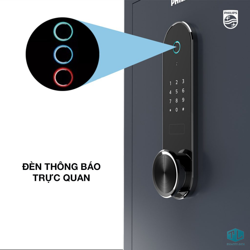 Két sắt thông minh Philips SBX601-8B0 128kg 11 Két sắt thông minh Philips SBX601-8B0 128kg cao cấp bảo mật bằng vân tay, mã PIN và chìa khóa cơ