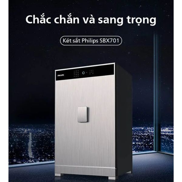 Két Sắt Thông Minh Philips SBX701-5B0 88kg 13 Két sắt thông minh Philips SBX701-5B0 chính hãng