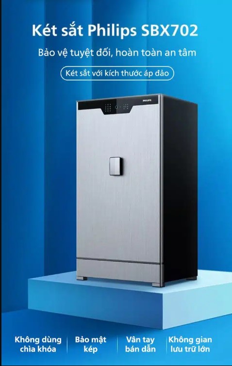 Két sắt thông minh Philips SBX702-CBX chính hãng