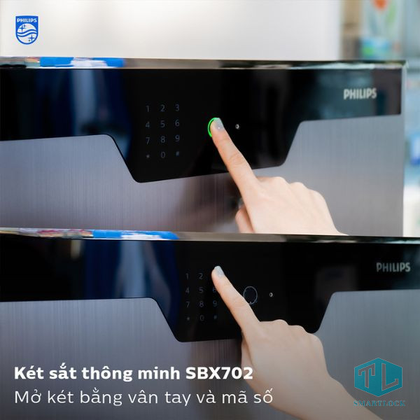 Két Sắt Thông Minh Philips SBX702-ABX 196kg 13 Két sắt thông minh Philips SBX702-ABX chính hãng