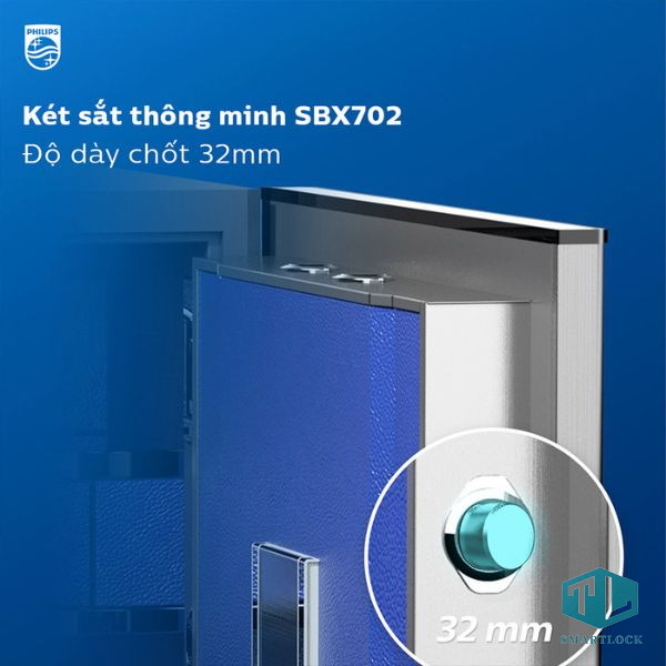 Két Sắt Thông Minh Philips SBX702-ABX 196kg 14 Két sắt thông minh Philips SBX702-ABX chính hãng