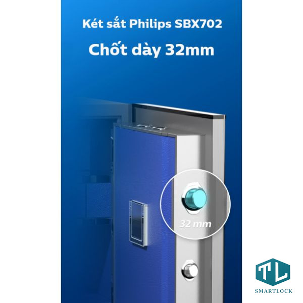 Két Sắt Thông Minh Philips SBX702-ABX 196kg 18 Két sắt thông minh Philips SBX702-ABX chính hãng