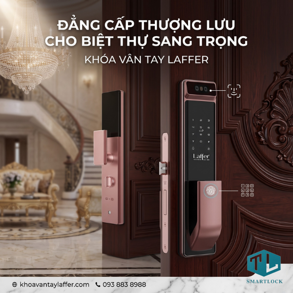 Khóa cửa gỗ đại sảnh: Tiêu chuẩn lựa chọn khóa sang trọng, an toàn cho biệt thự