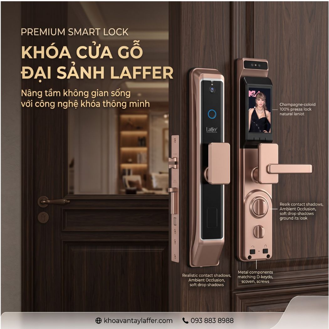 Sản phẩm Khóa vân tay Laffer chính hãng tại Việt Nam