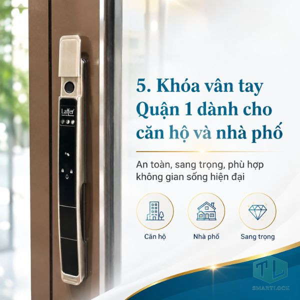 Khóa vân tay Quận 1 – Giải pháp an ninh hiện đại cho nhà ở và văn phòng 5 Khóa vân tay Quận 1 chính hãng