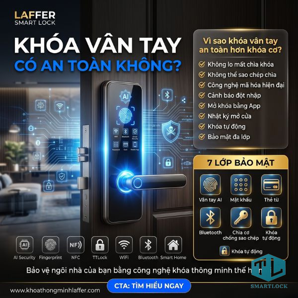 Khóa vân tay có an toàn không? Giải mã 10 hiểu lầm phổ biến
